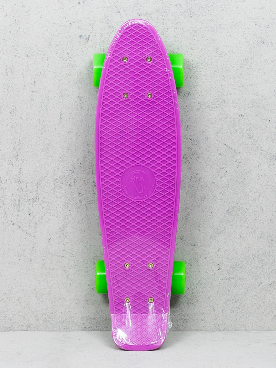 Deskorolka cruiser Fish Skateboards 01 (purple/silver/green)