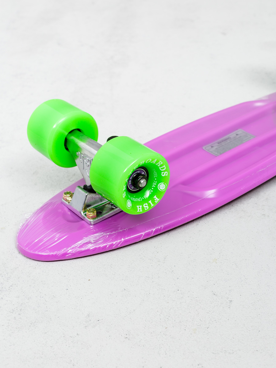 Deskorolka cruiser Fish Skateboards 01 (purple/silver/green)