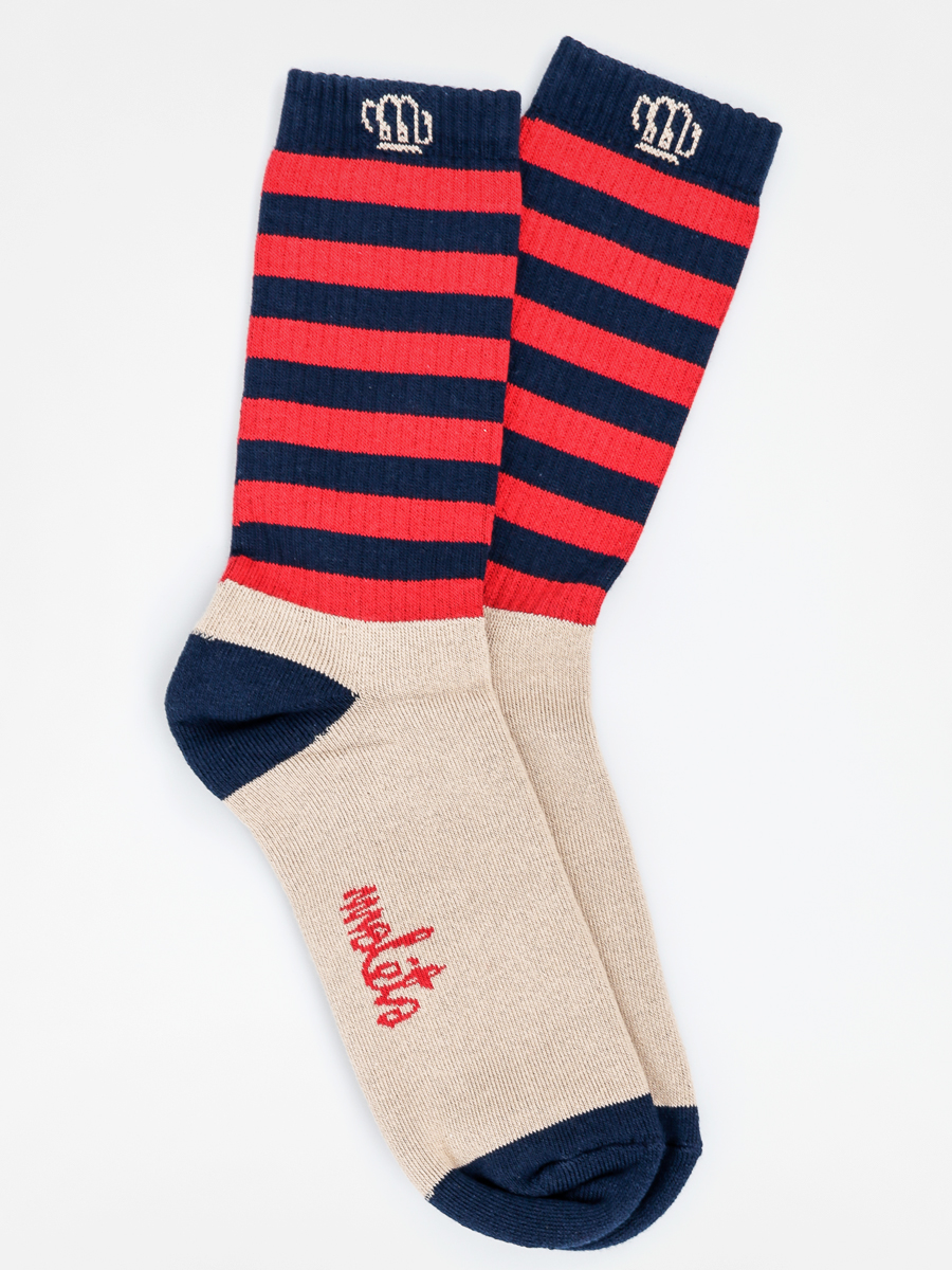 Skarpetki Malita Wanted (navy/red)