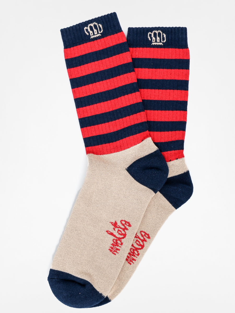 Skarpetki Malita Wanted (navy/red)