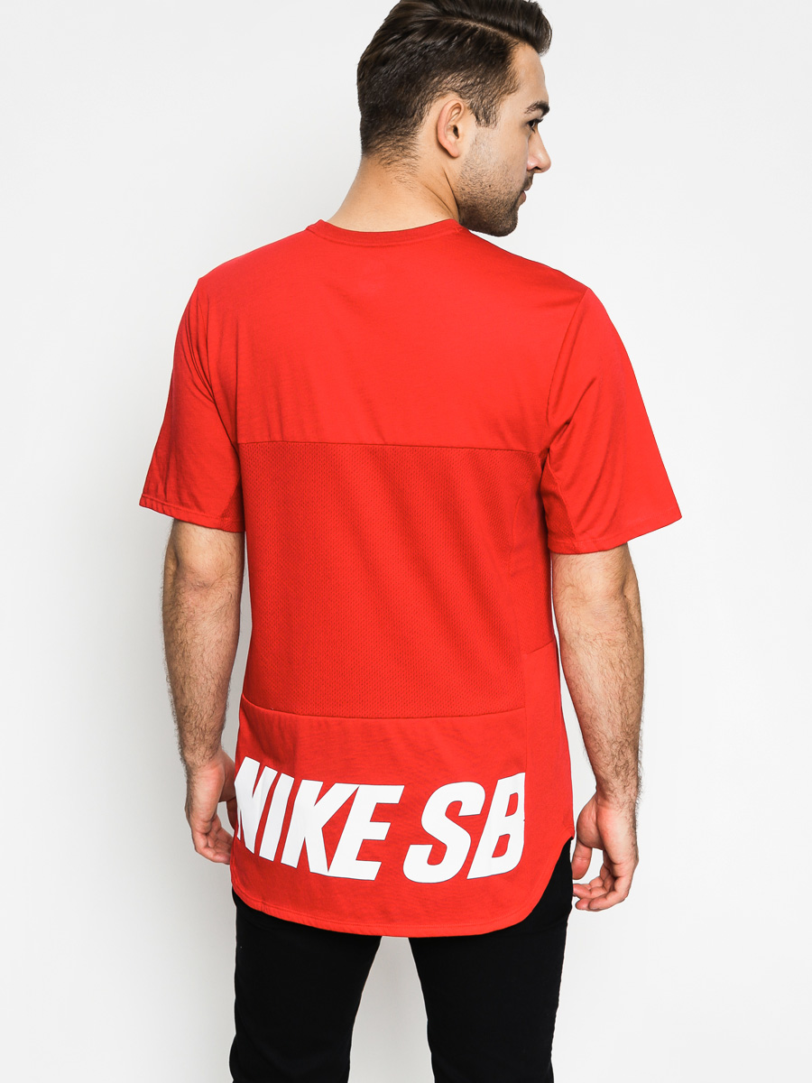 T-shirt Nike SB Skyline Dri Fit Cool GFX (gym red/white)
