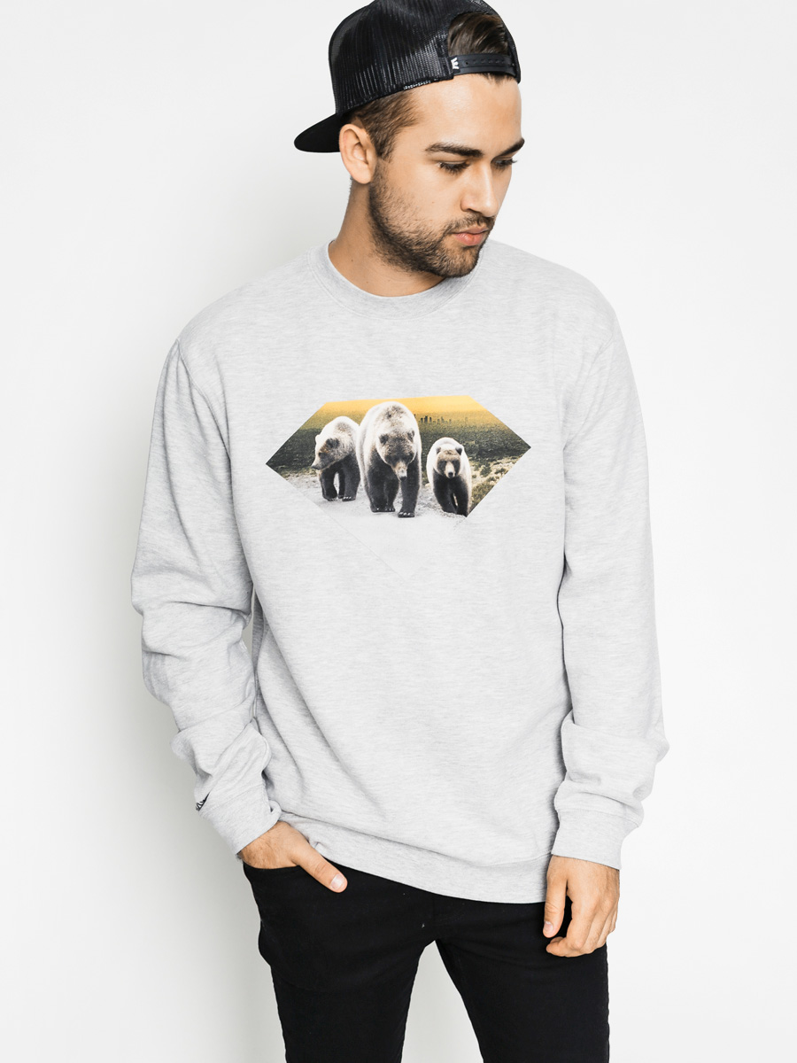 Bluza Grizzly Griptape X Diamond Crew (grey)