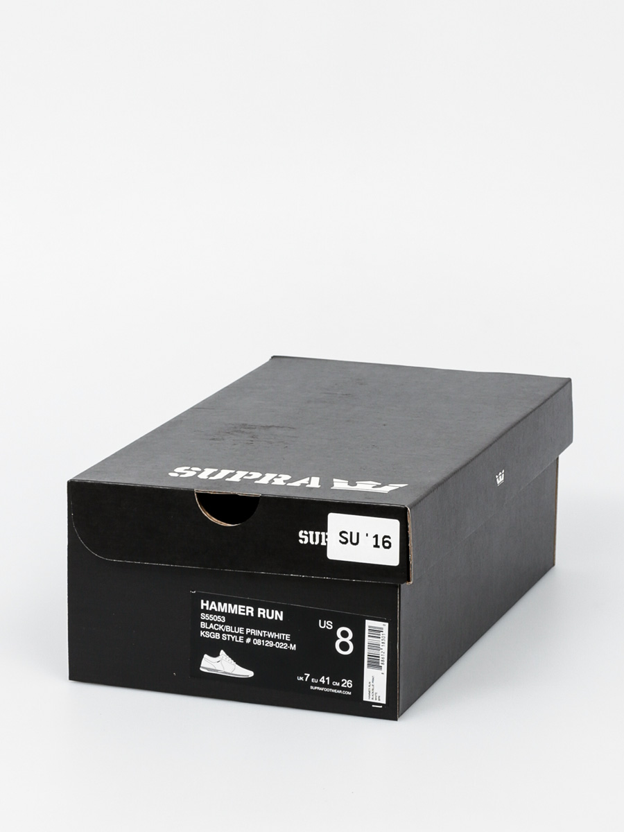Buty Supra Hammer Run (black/blue print white)