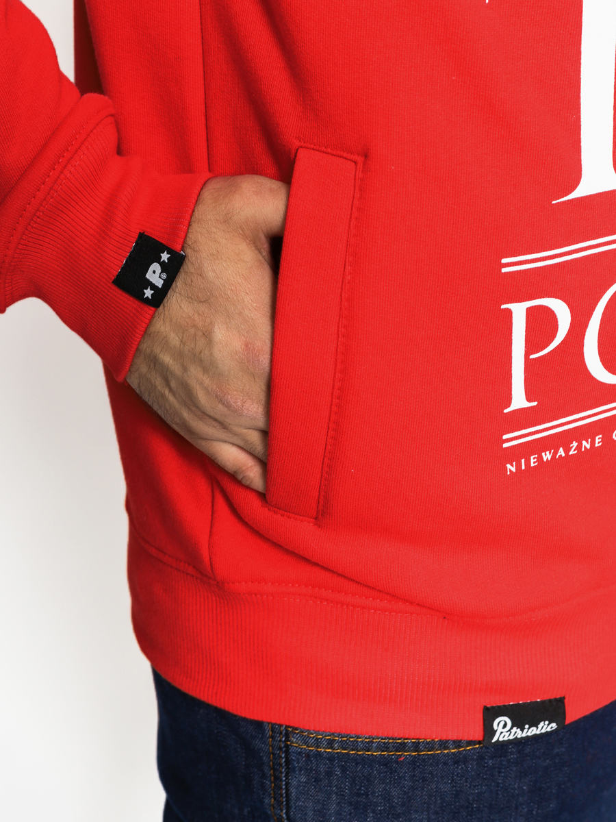 Bluza z kapturem Patriotic Poland HD (red)