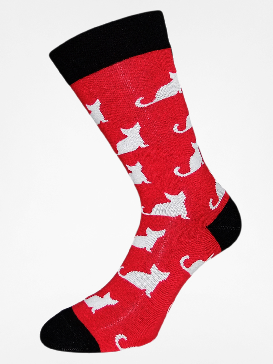 Skarpetki Cup Of Sox All My Friends Are Dead A (red/white cat)