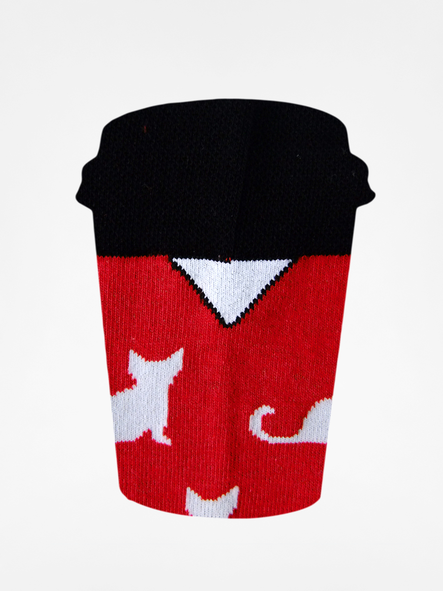 Skarpetki Cup Of Sox All My Friends Are Dead A (red/white cat)