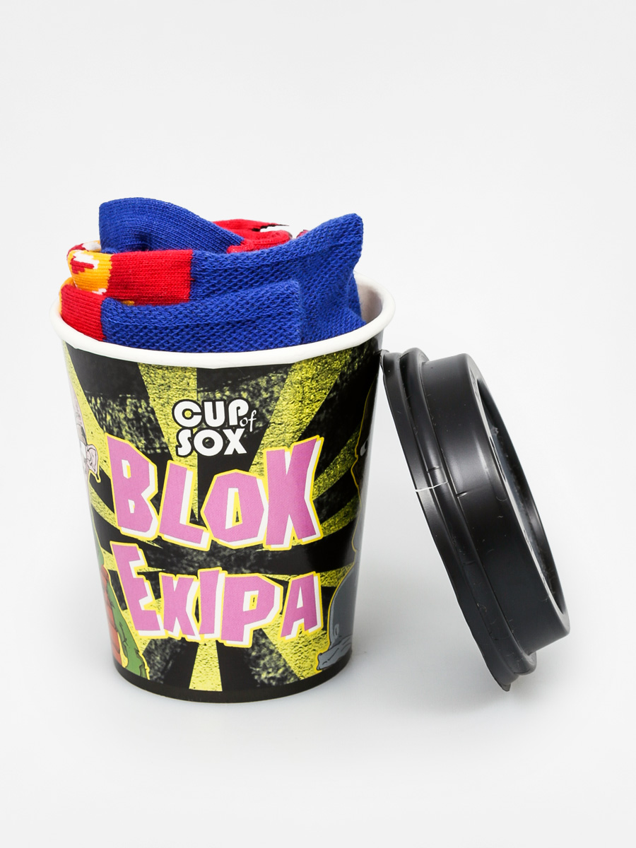 Skarpetki Cup Of Sox Blok Ekipa 1A (red/spejson)