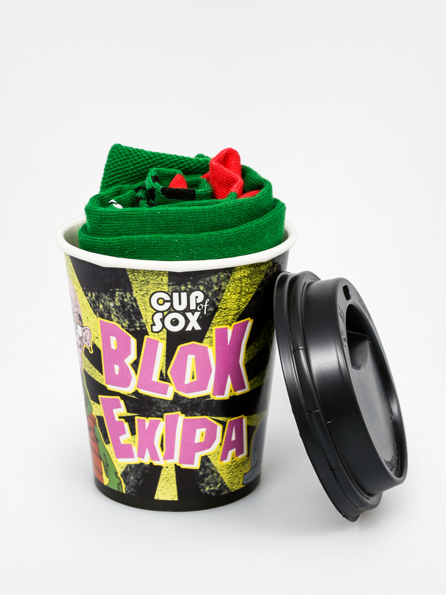 Skarpetki Cup Of Sox Blok Ekipa 2C (green/dzik)