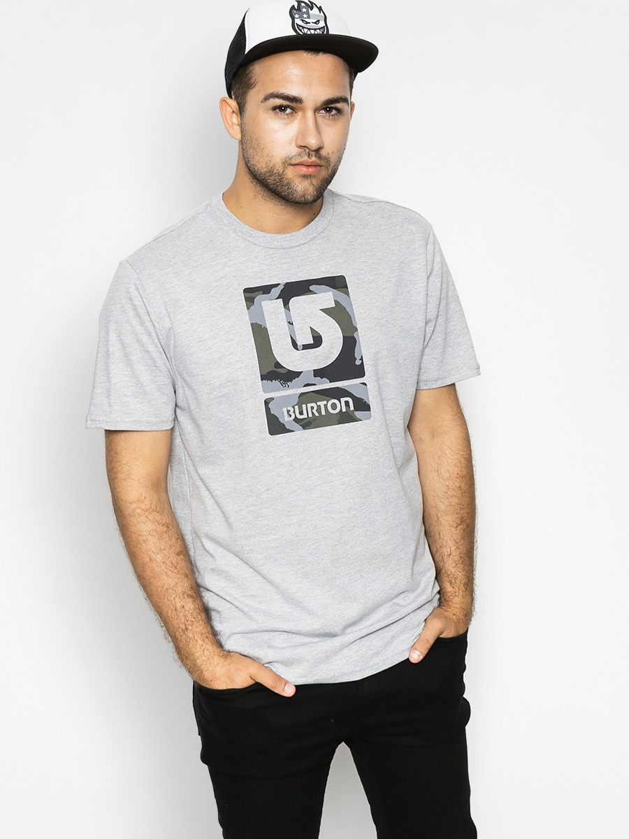 T-shirt Burton Logo Vtlfll (gray heather)
