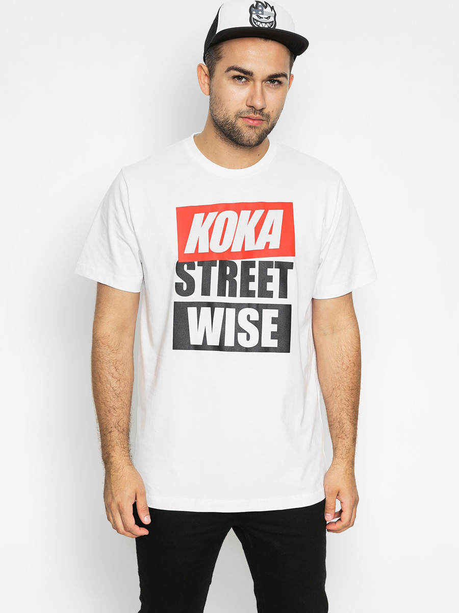 T-shirt Koka Wise Street (white)