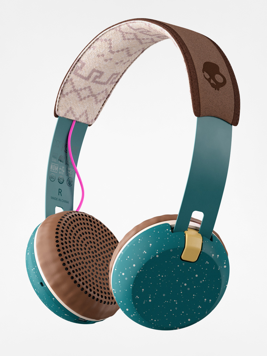 Słuchawki Skullcandy Grind Wireless (pine/mustard/pink)
