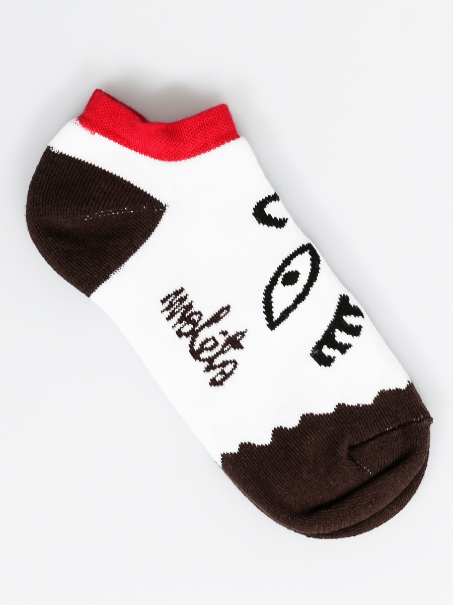 Skarpetki Malita Brownie II (white/brown)