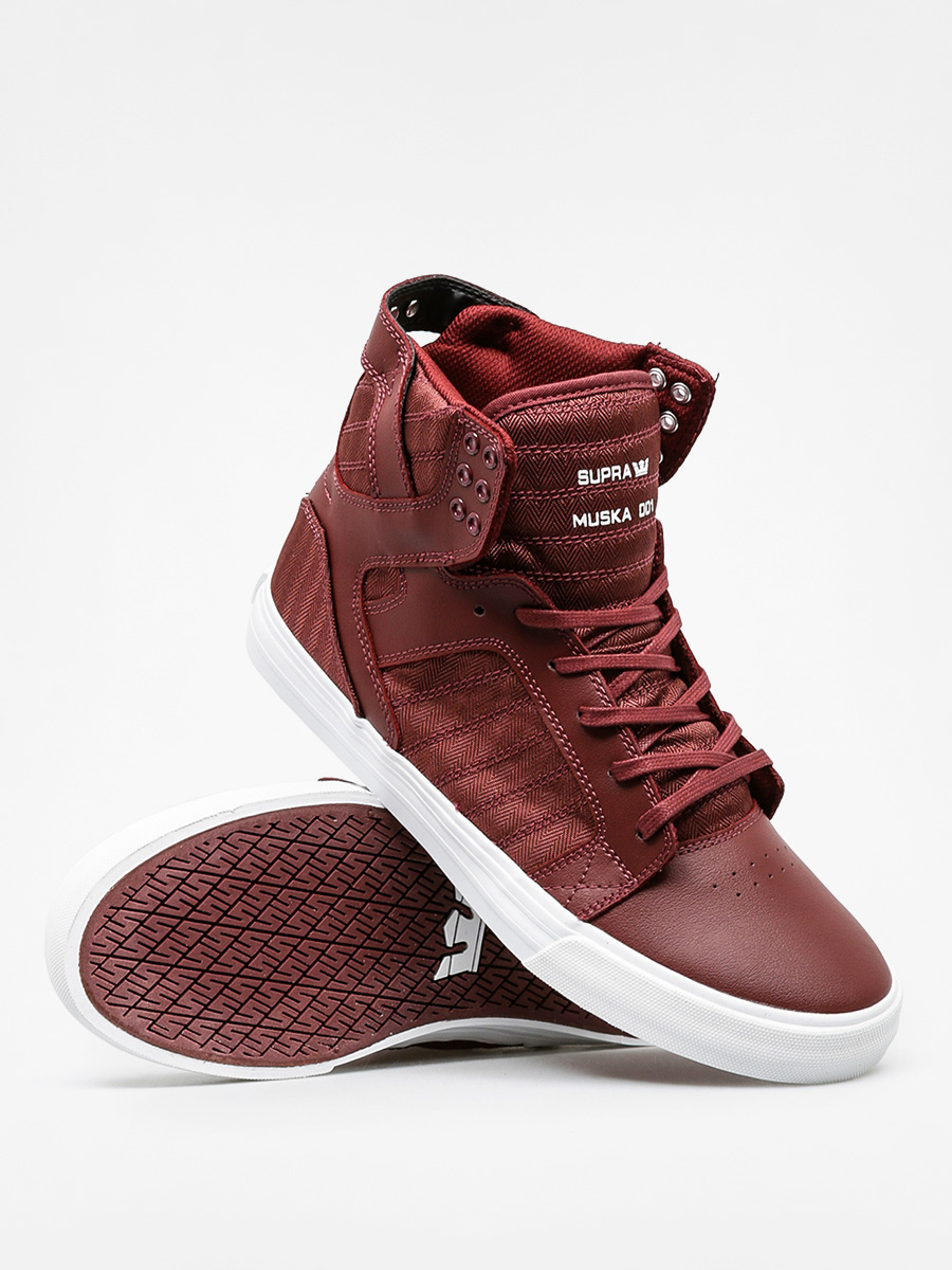 Buty Supra Skytop (burgundy/white)