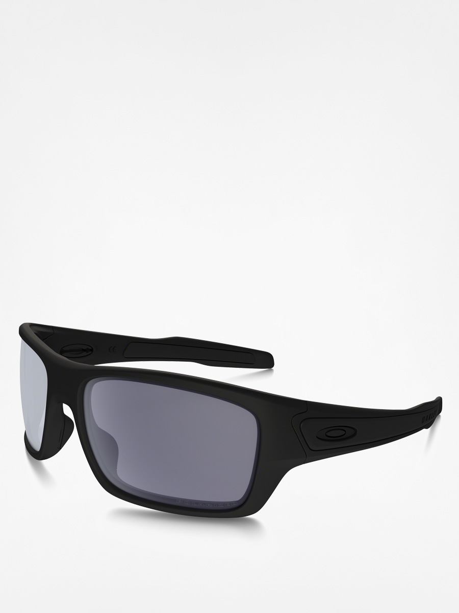 Okulary przeciwsłoneczne Oakley Turbine (matte black/grey polarized)