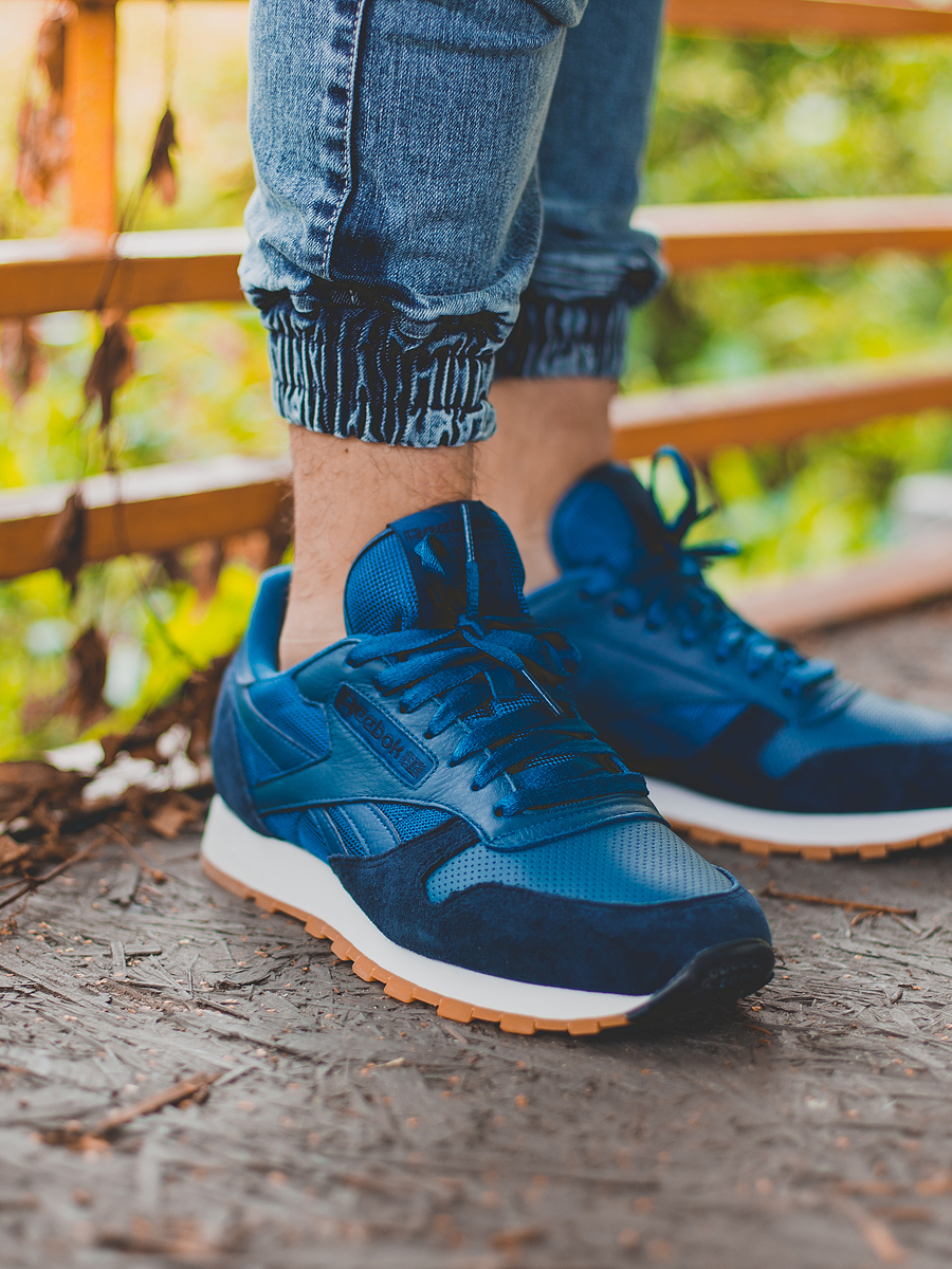 Buty Reebok Cl Leather Spp (noble blue/cllgnavy/white)