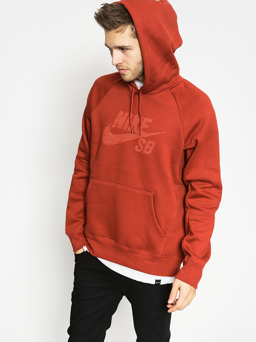Bluza z kapturem Nike SB Icon Dots HD (burgundy)