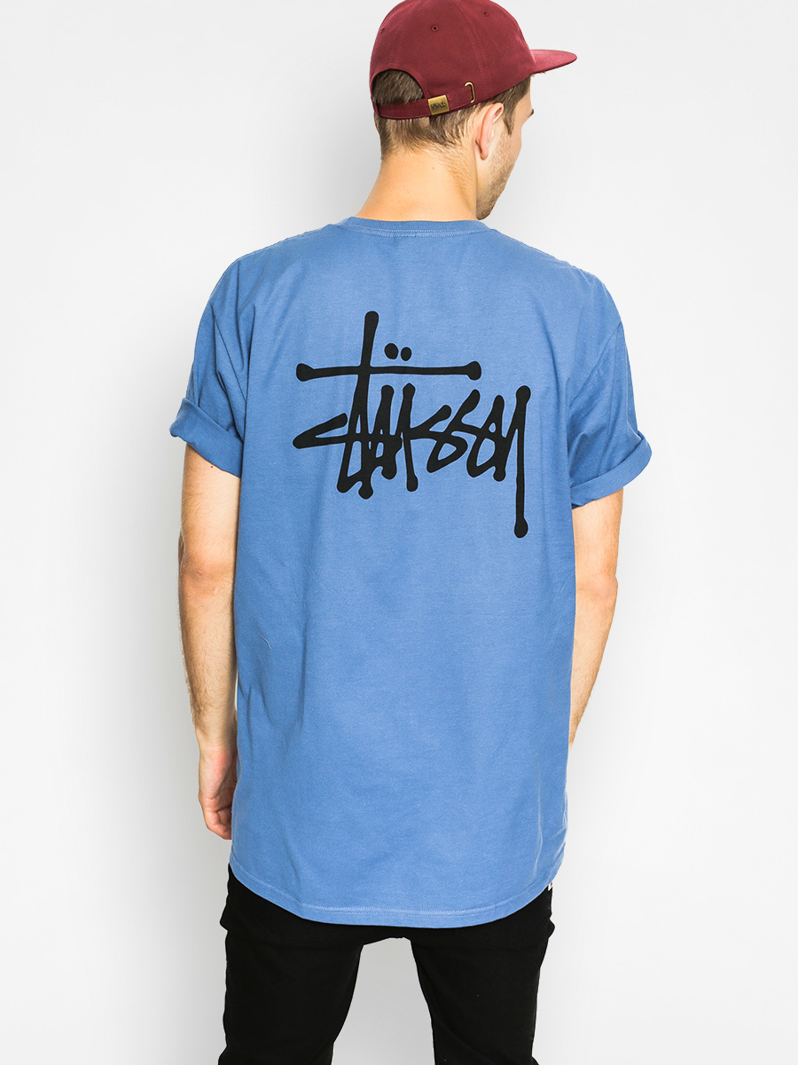 T-shirt Stussy Basic Stussy (steel)