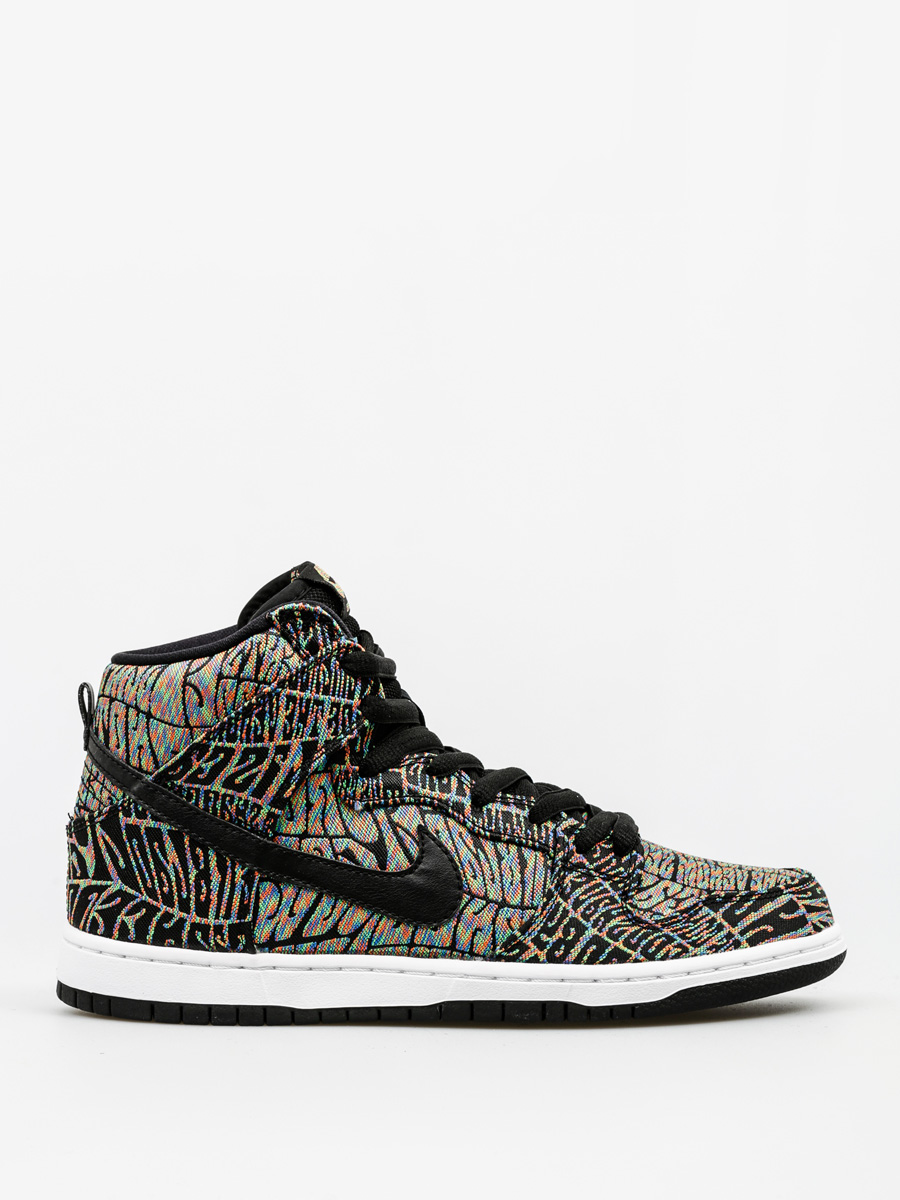 Buty Nike SB Dunk High Premium Sb (black/black rainbow white)