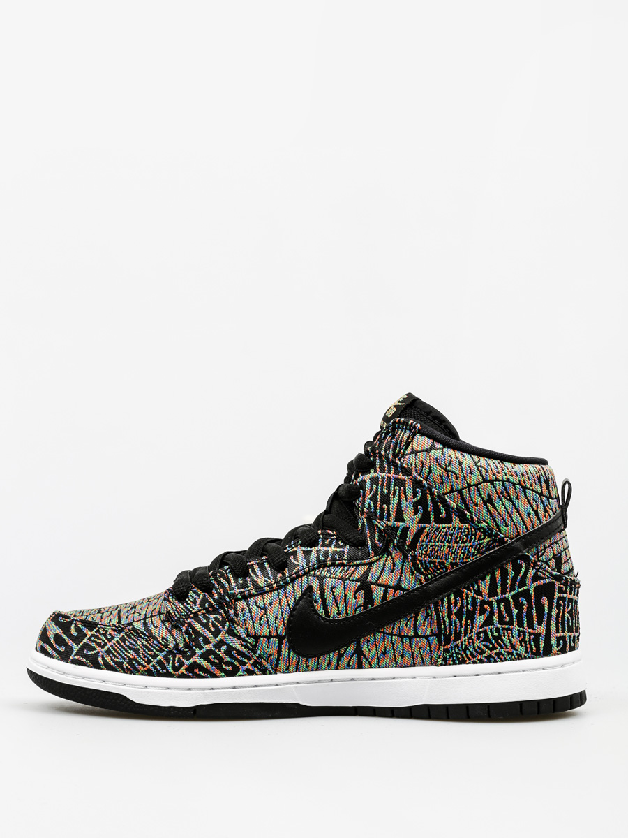 Buty Nike SB Dunk High Premium Sb (black/black rainbow white)