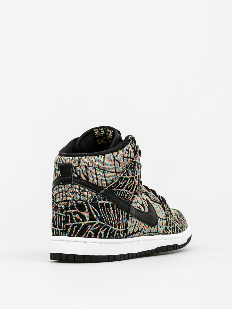 Buty Nike SB Dunk High Premium Sb (black/black rainbow white)