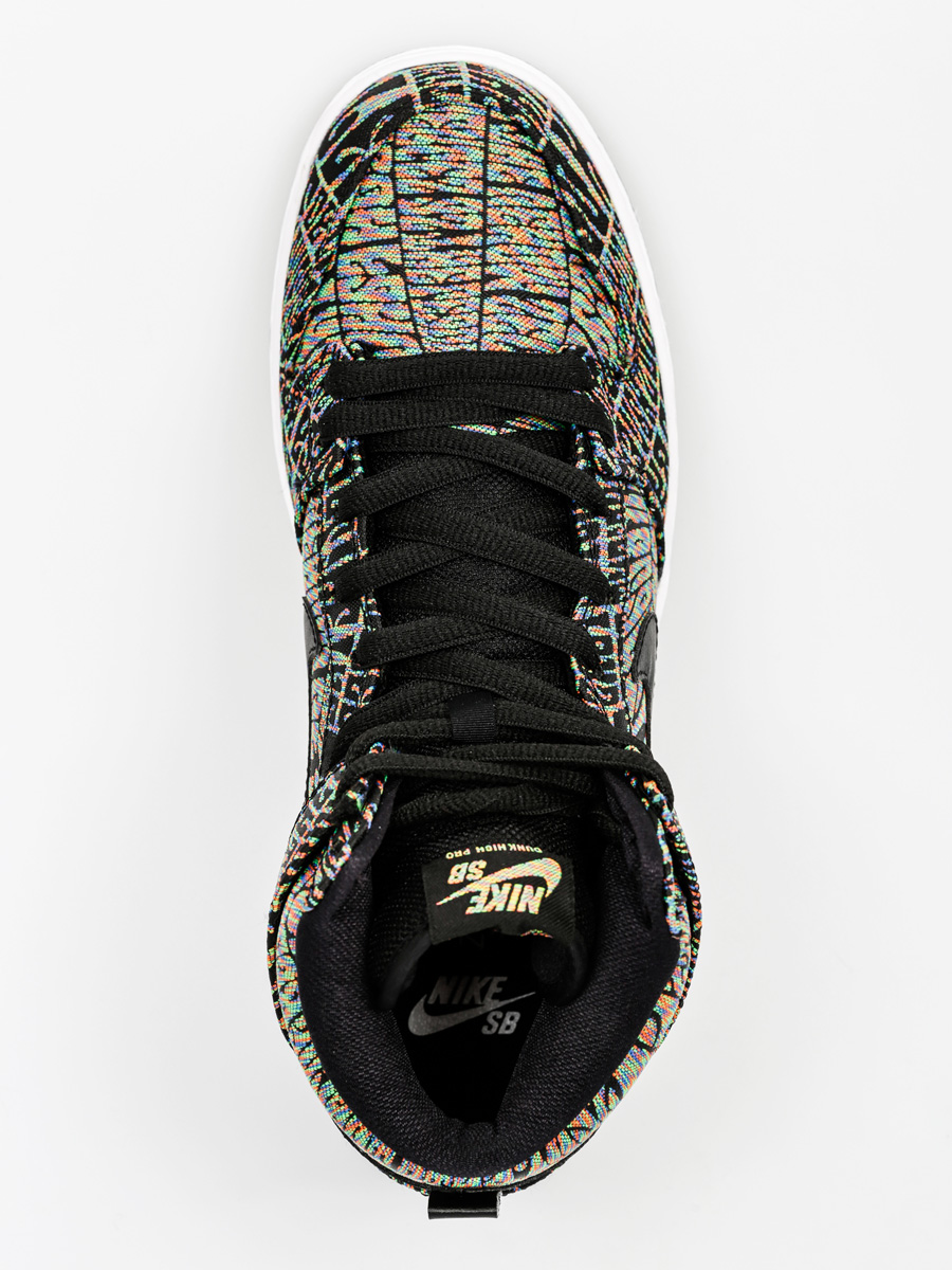 Buty Nike SB Dunk High Premium Sb (black/black rainbow white)