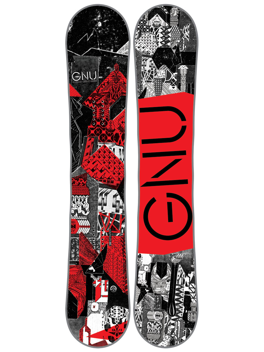 Męska Deska snowboardowa Gnu Carbon Credit BTX (red)