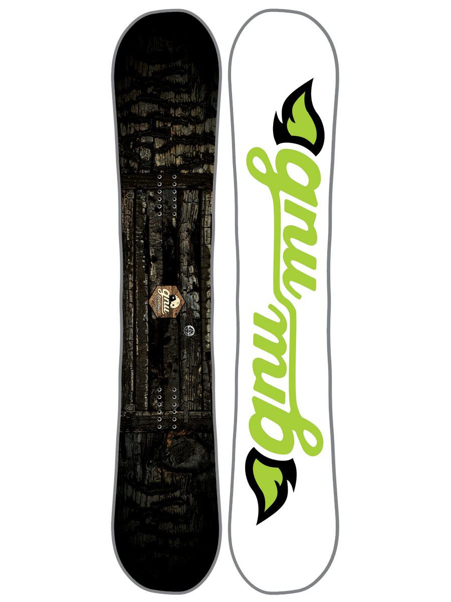 Męska Deska snowboardowa Gnu Eco Choice C2 (black/white)