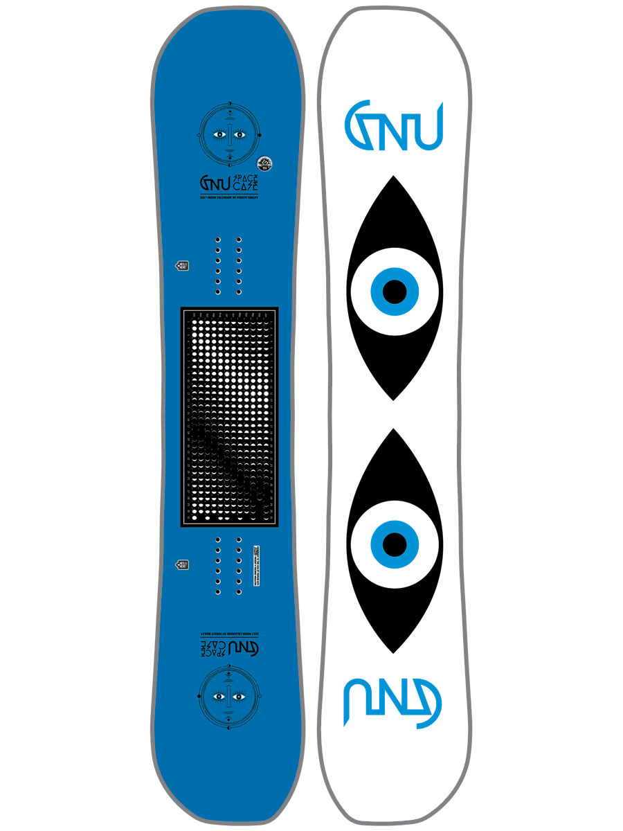 Męska Deska snowboardowa Gnu FB Space Case AS (blue/white)