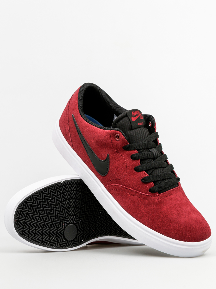 nike sb check solar canvas dark team red