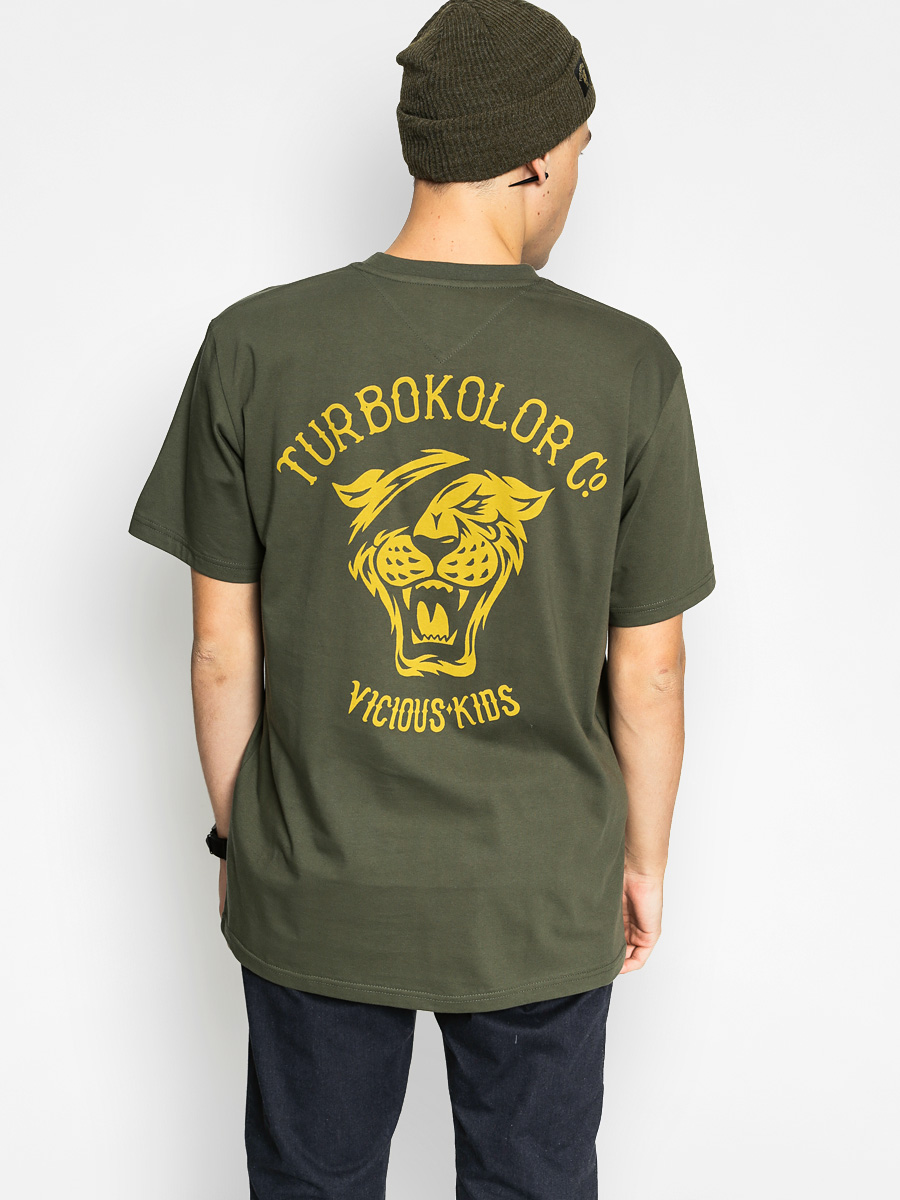 T-shirt Turbokolor Tiger (green)