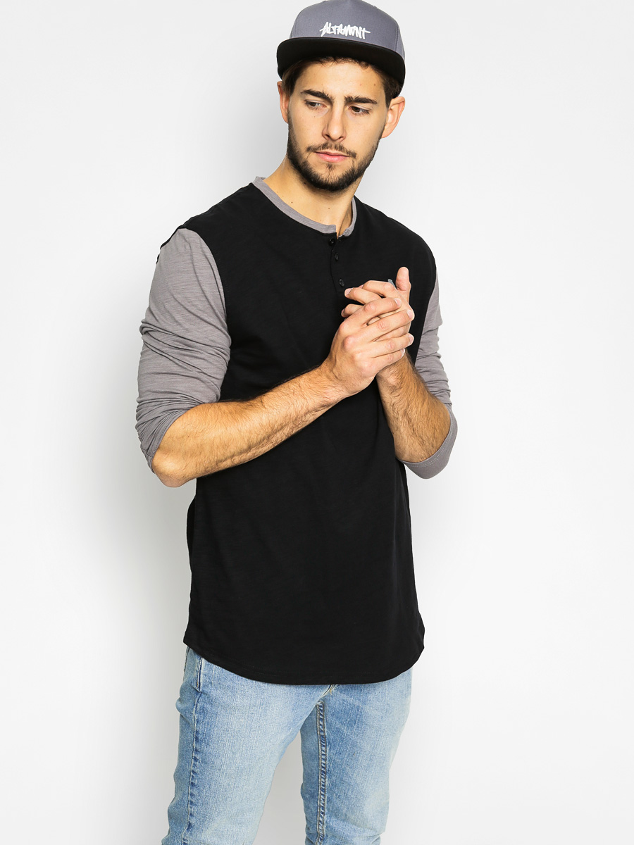 Longsleeve Altamont Spansive Henley (black/grey)