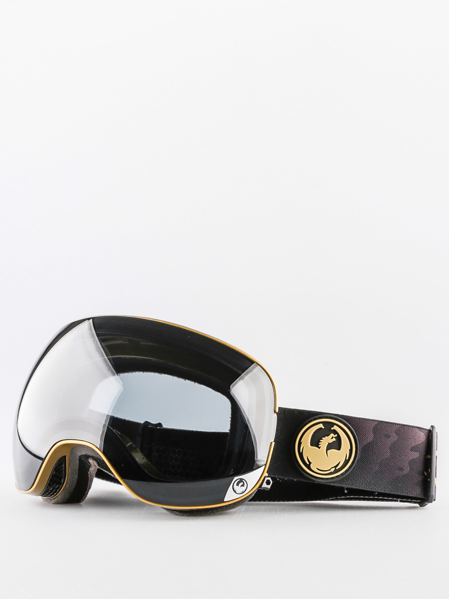 Gogle Dragon X2 (gigi signature gold/dark smoke yellow red ion)