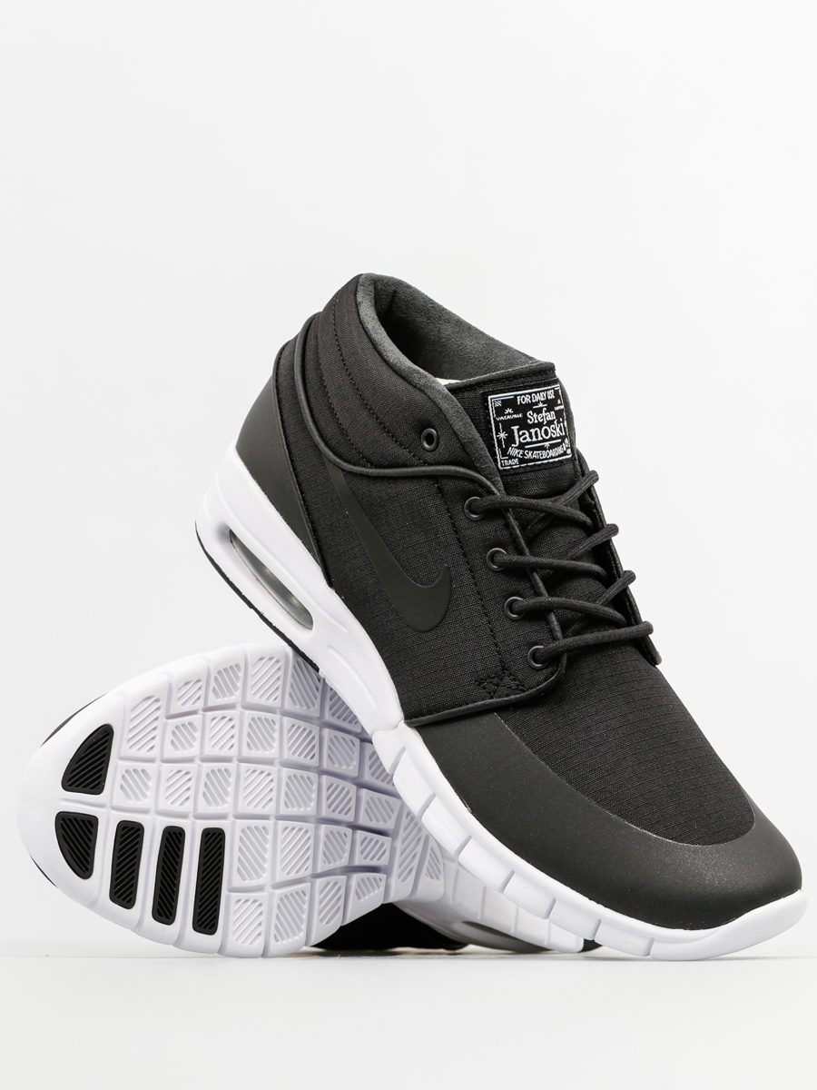 Buty Nike SB Stefan Janoski Max Mid (black/black metallic silver)