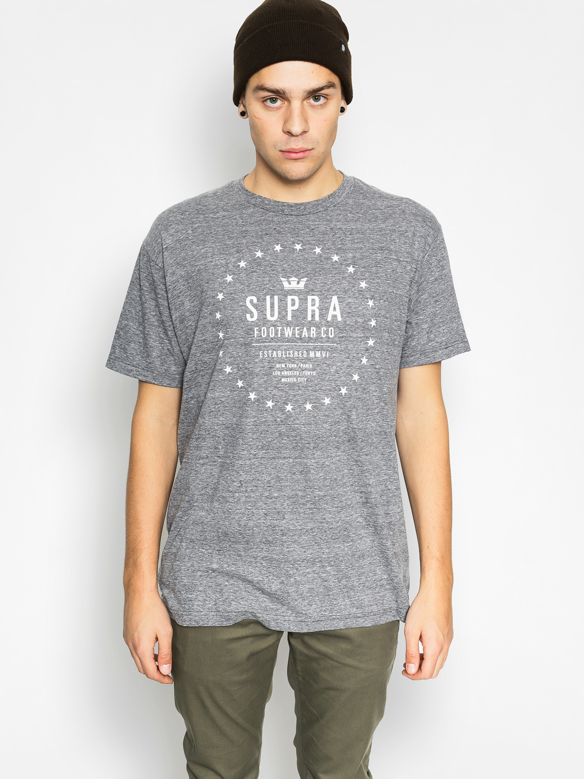 T-shirt Supra Star Seal (grey heather)
