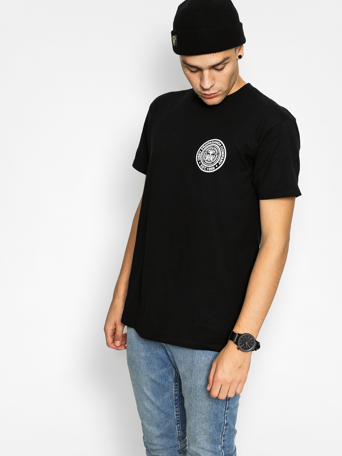 T-shirt OBEY Obey Propaganda Company Premium (black)