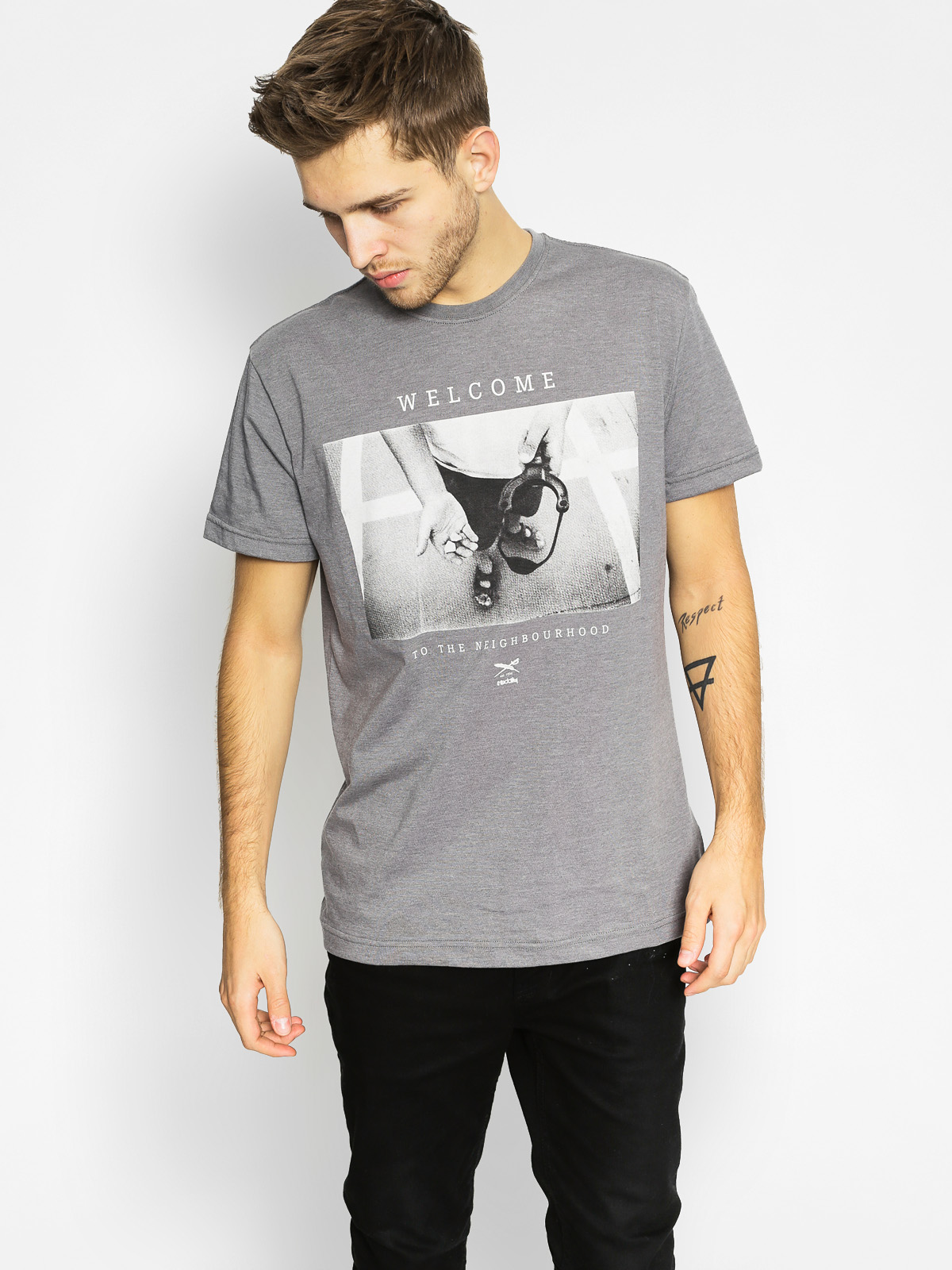 T-shirt Iriedaily Neighbourhood (charc mel)