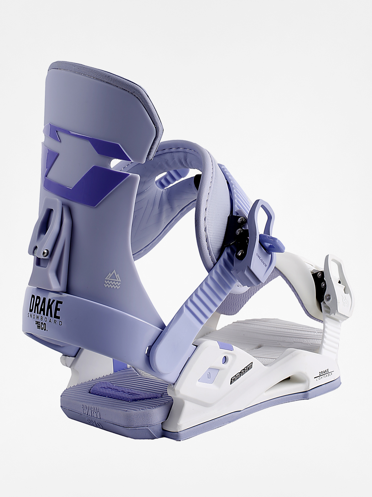 Damskie Wiązania snowboardowe Drake DL (white/lilac)