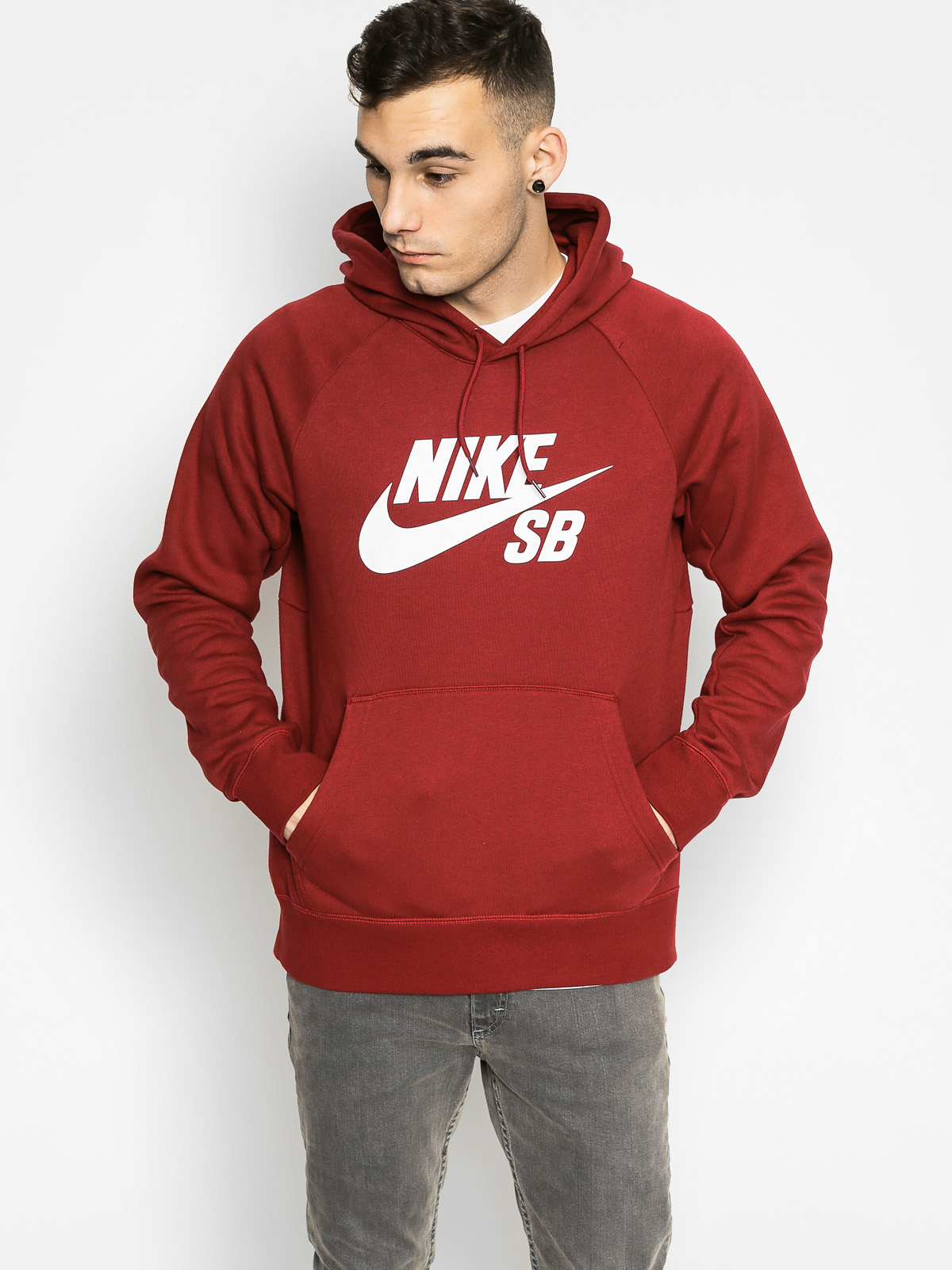 Bluza z kapturem Nike SB Sb Icon HD (burgundy)