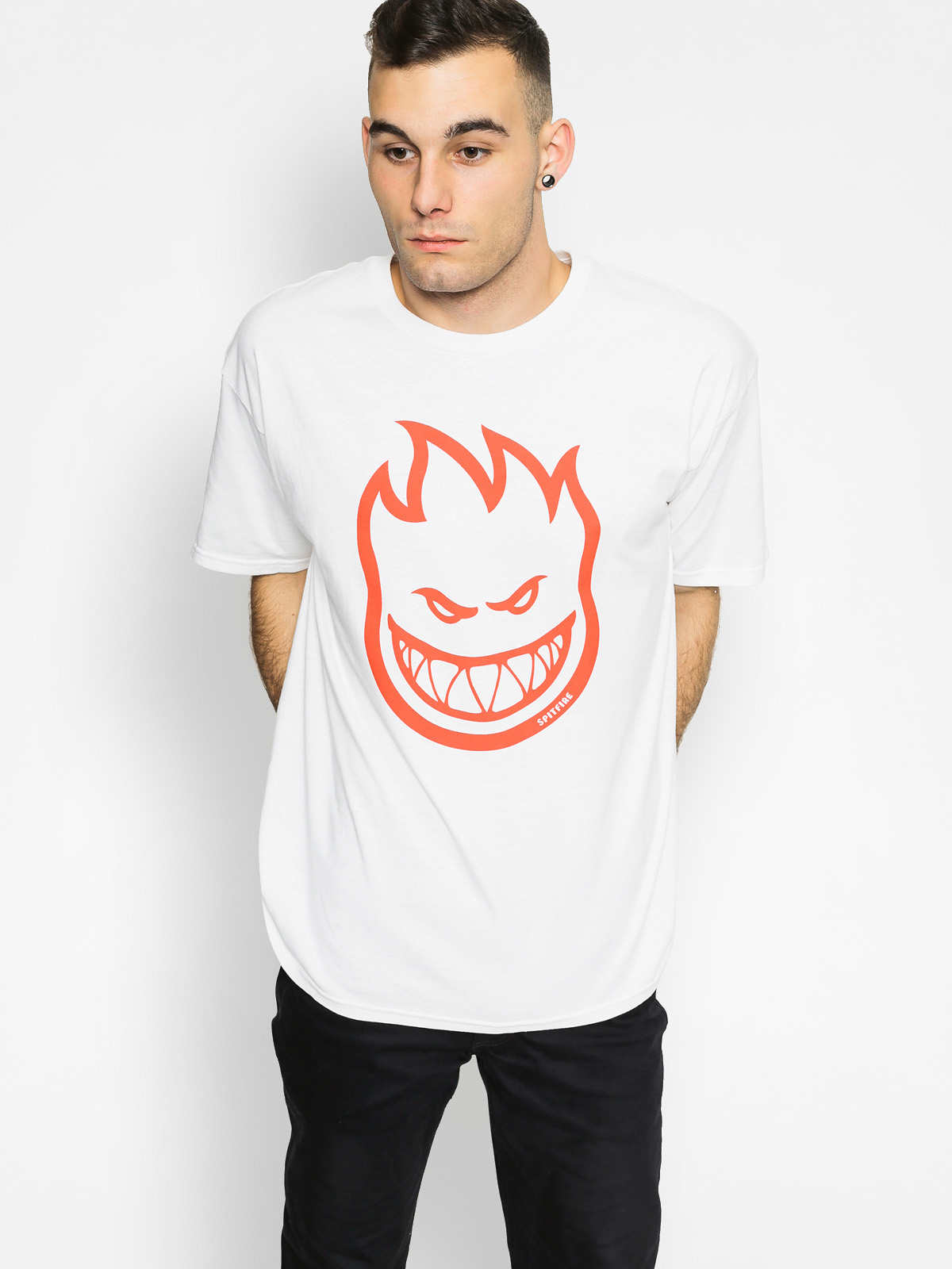T-shirt Spitfire Bighead (white/red)