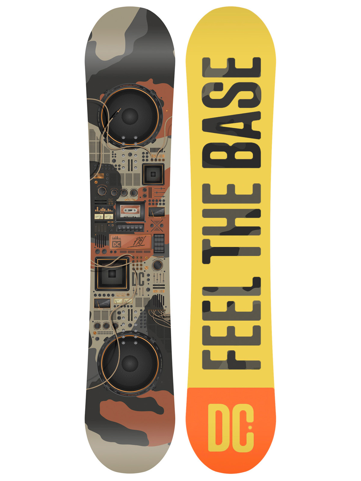 Męska Deska snowboardowa DC Pbj (yellow black/grey moro)