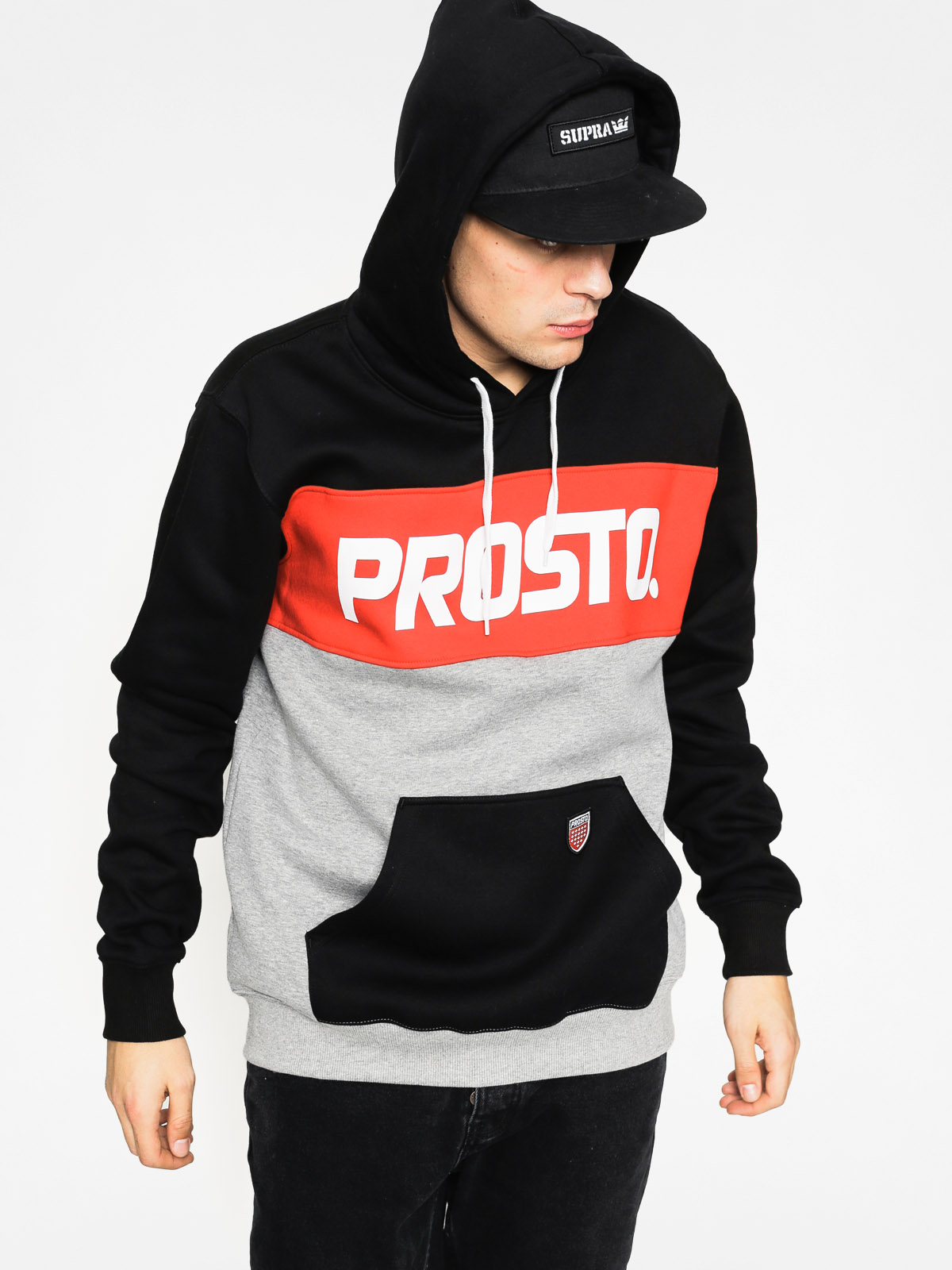 Bluza z kapturem Prosto Tone HD (medium heather grey)