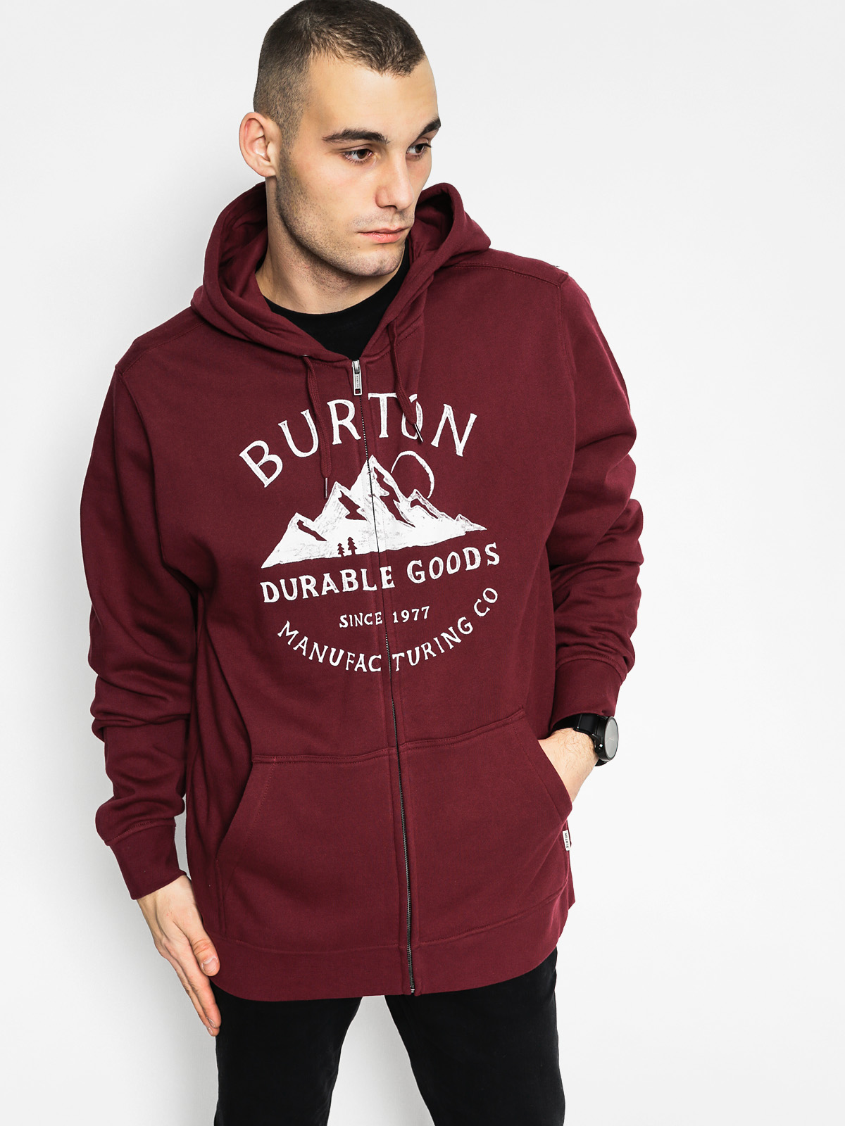 Bluza z kapturem Burton Overlook Fz ZHD (wino)