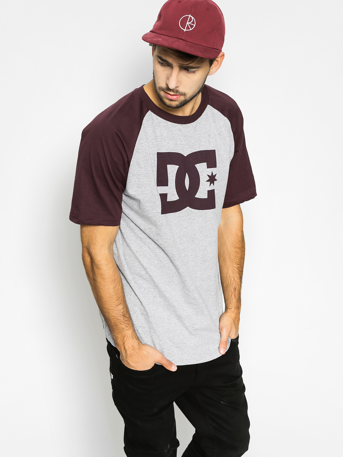 T-shirt DC Star Raglan (heather grey)