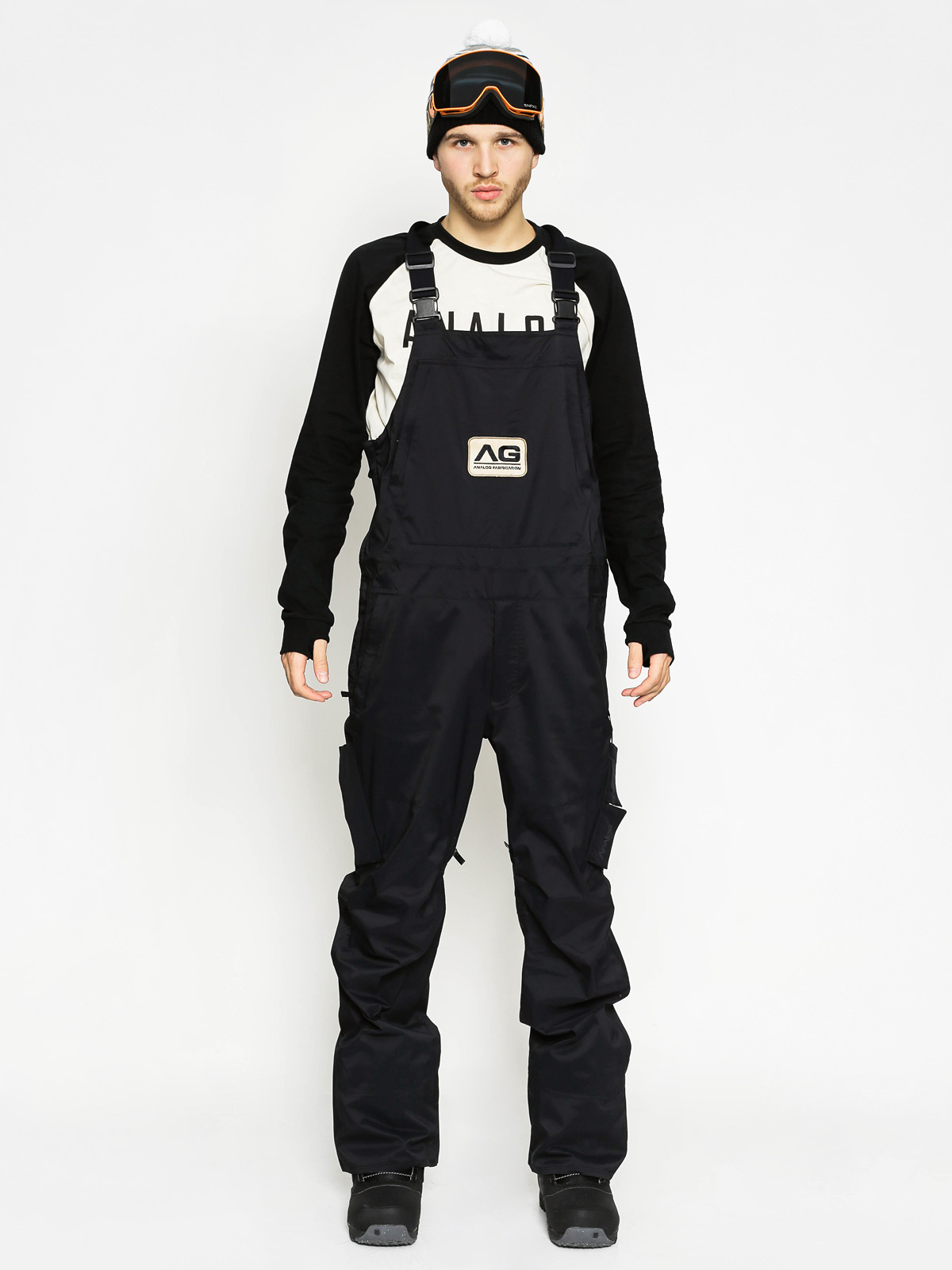 Męskie Spodnie snowboardowe Analog Highmark Bib (true black)