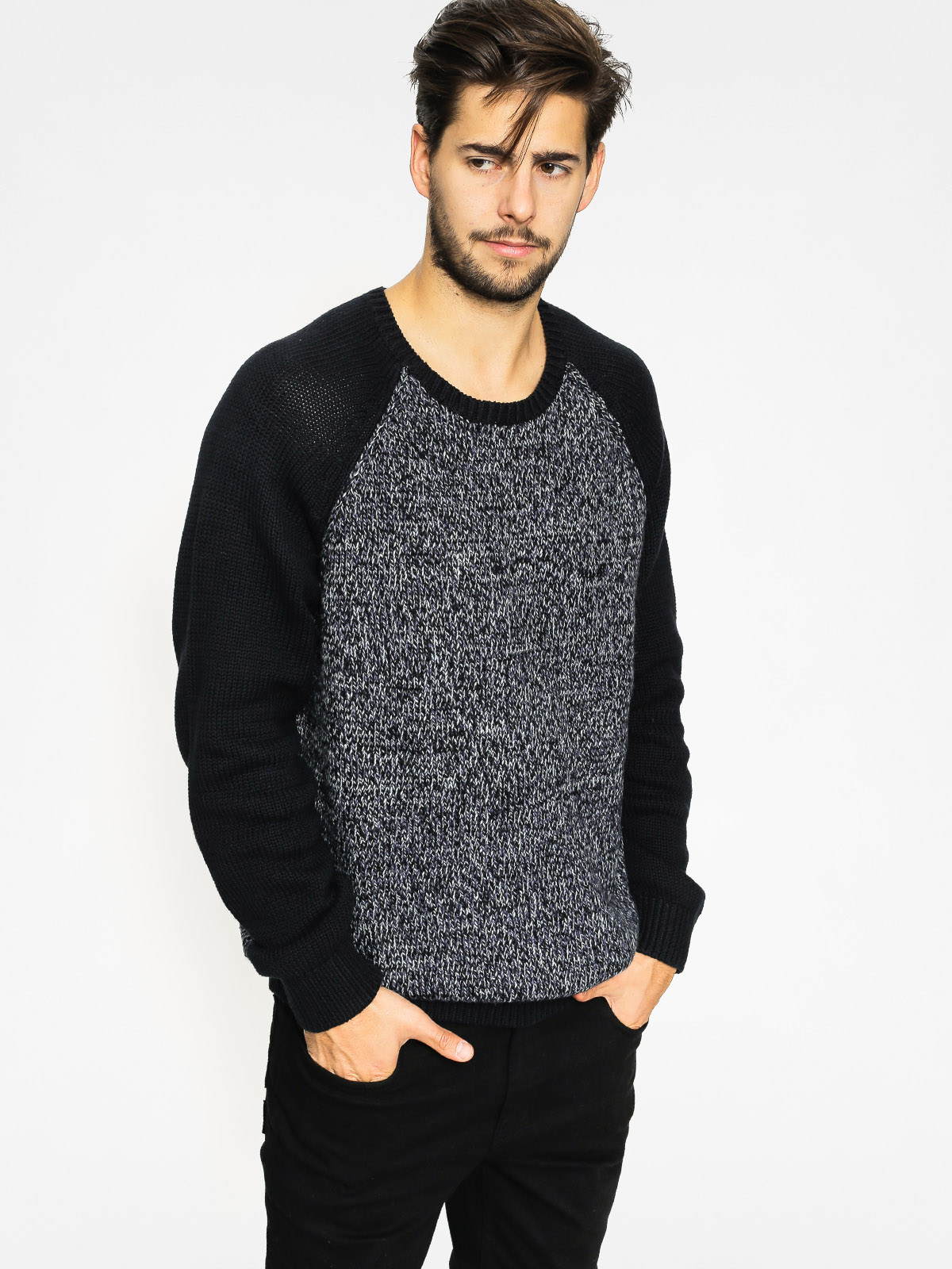 Sweter Quiksilver Time Watch (black/charcoal)