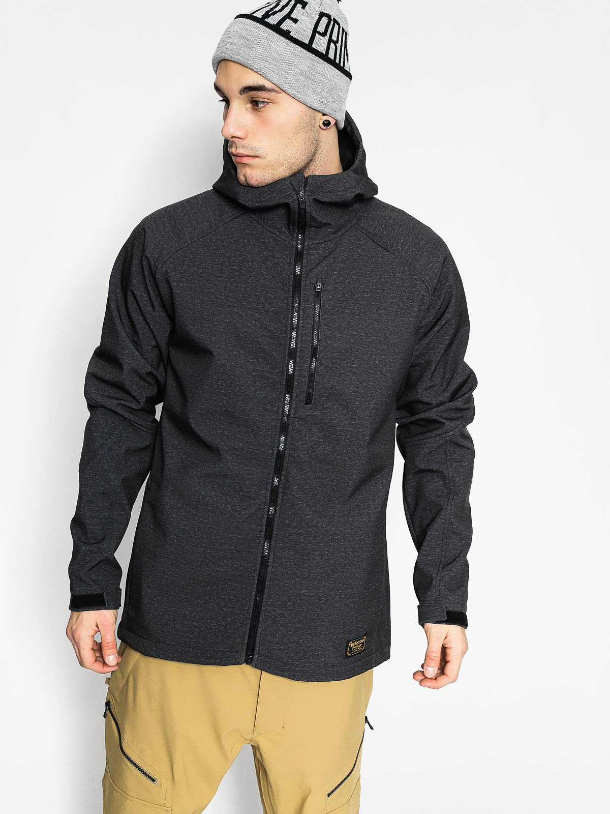 Męska Kurtka snowboardowa Burton Process Softshell (true black heather)