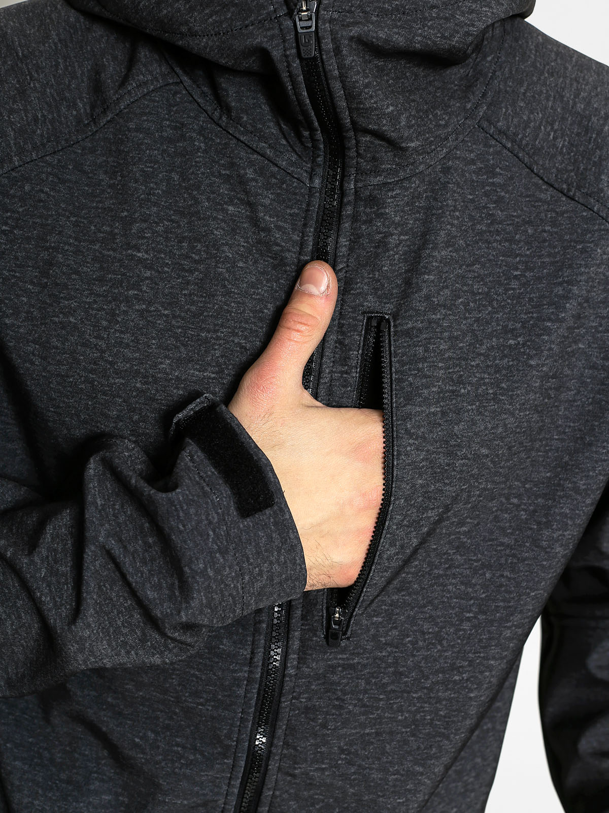 Męska Kurtka snowboardowa Burton Process Softshell (true black heather)
