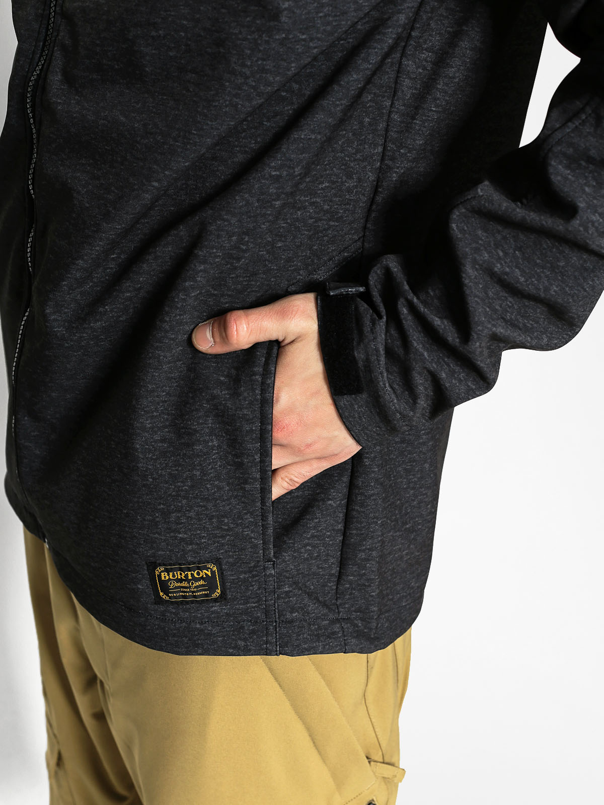 Męska Kurtka snowboardowa Burton Process Softshell (true black heather)
