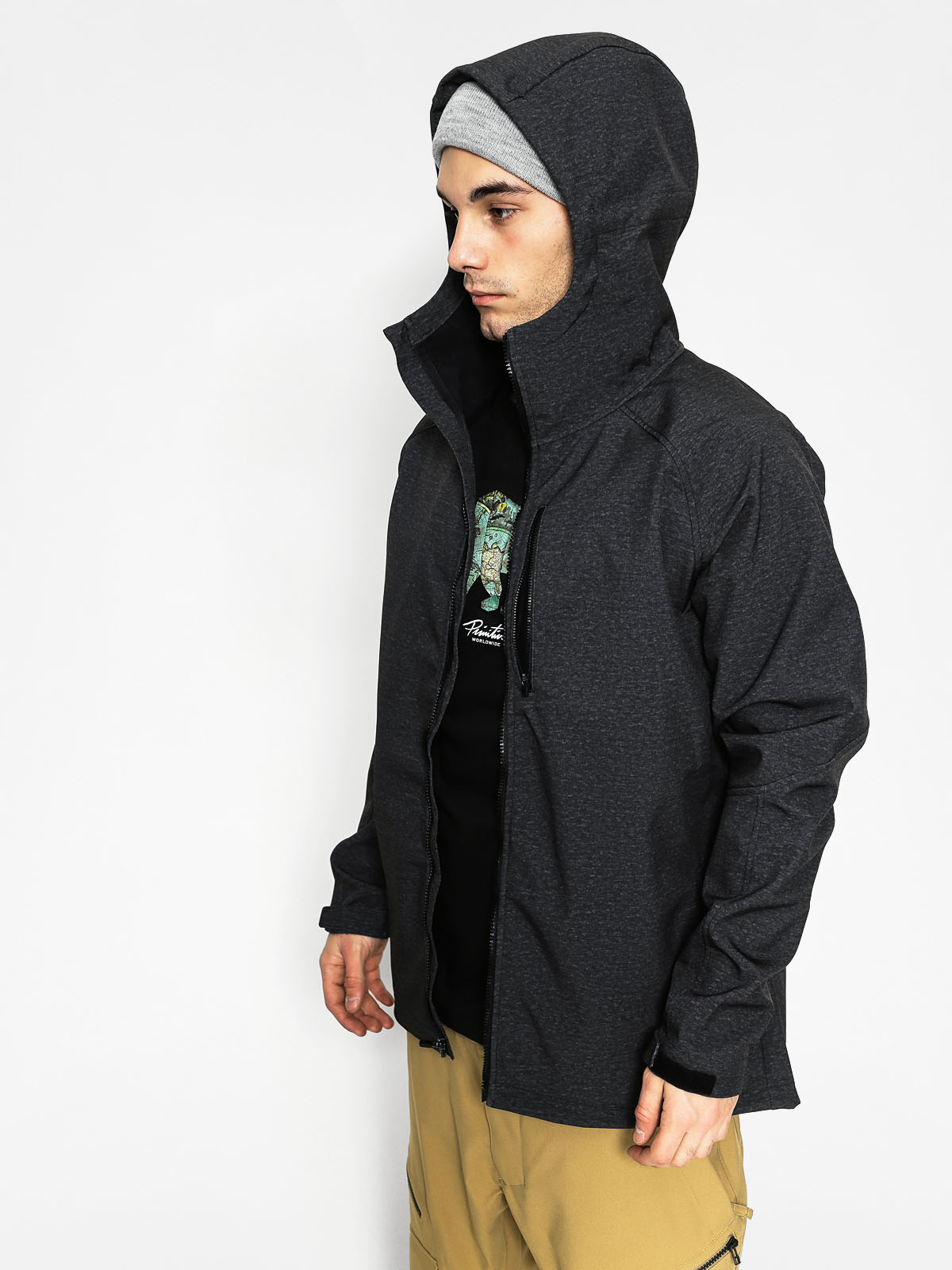 Męska Kurtka snowboardowa Burton Process Softshell (true black heather)