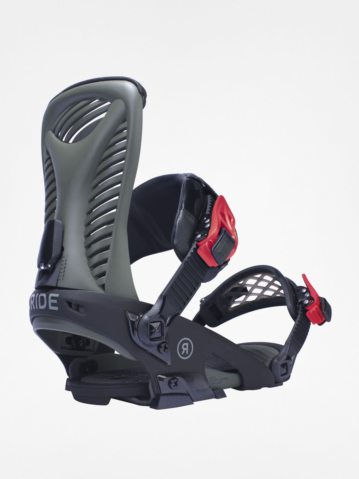 Męskie Wiązania snowboardowe Ride Capo (olive)